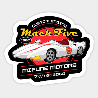 Mach Five - Mifune Motors - Speed Racer Sticker